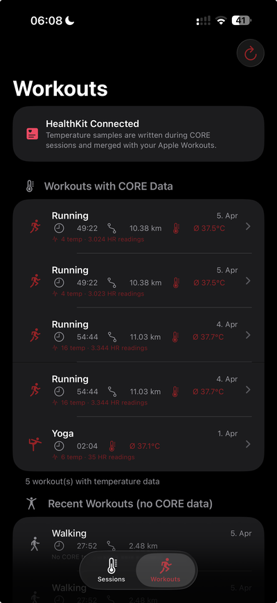 ThermaSync Workouts